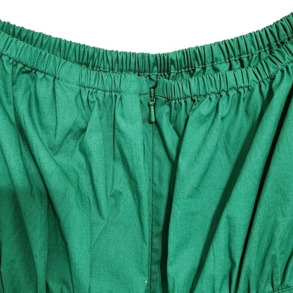 Wayward Fancies Midi Dress L Kelly Green Milk maid Tiered - Picture 4 of 5
